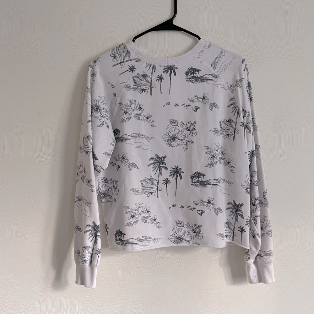 Z Supply tropical white long sleeve